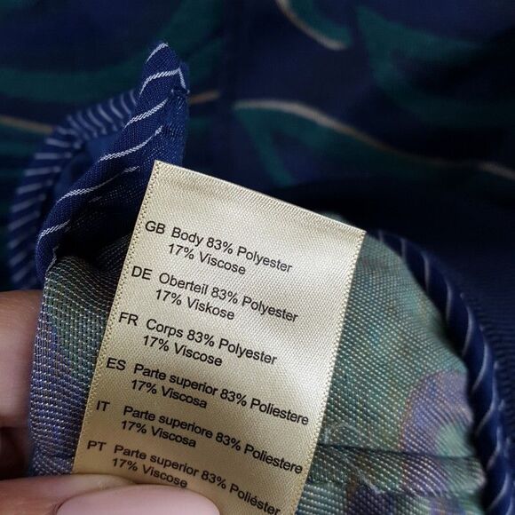 SCOTCH & SODA Bomber Jacket Mens Medium Blue Green Lightweight Jacquard $268 - Picture 6 of 10